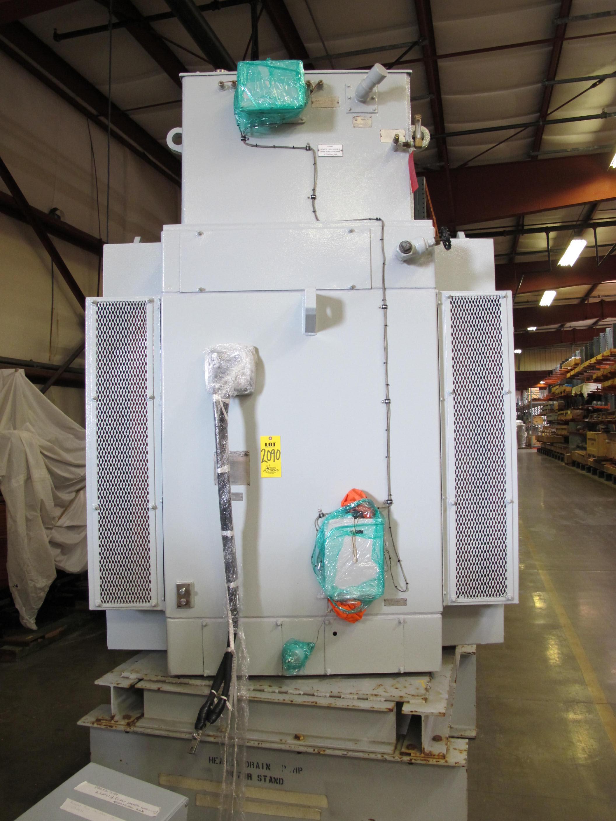 MOTOR, ELECTRIC TYPE, 2250 HORSEPOWER, 4160VAC ELEC RATING, 1200 RATED RPM, V8040 FRAME, 276FLC AMPS, WEATHERPROOF ENCLOSURE, 1.15 SERVICE FACTOR. WITH 6 1000WATT, 3/60/575VOLT HEATERS, OPERATED AT 480VAC (W-50) LOADING & HANDLING FEE $500-